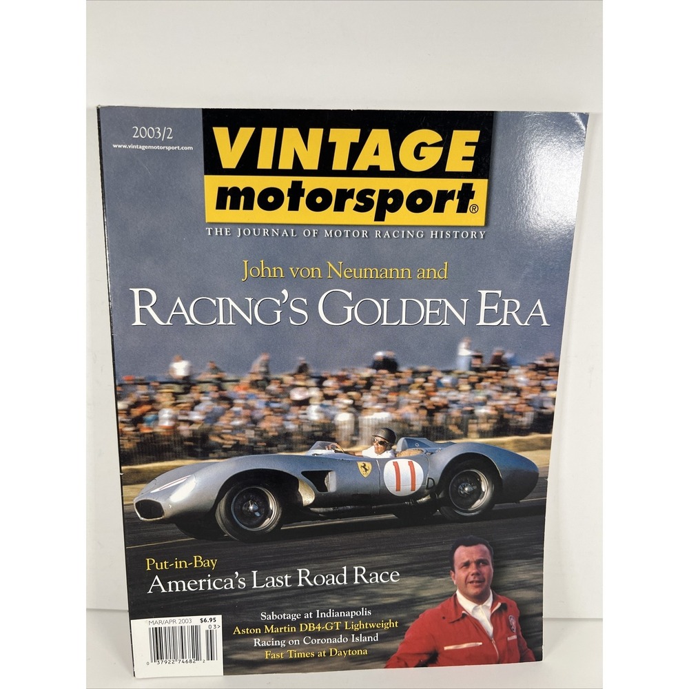 VINTAGE‎ MOTORSPORT MAR/APR 2003 MAGAZINE RACING CARS